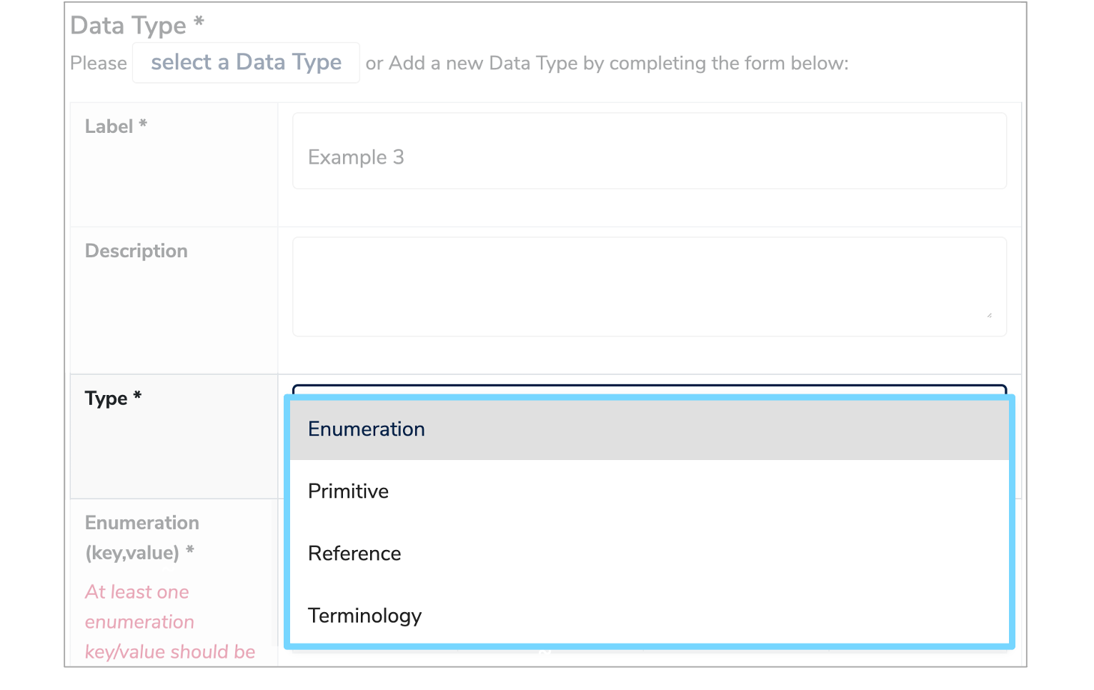 data-type-documentation