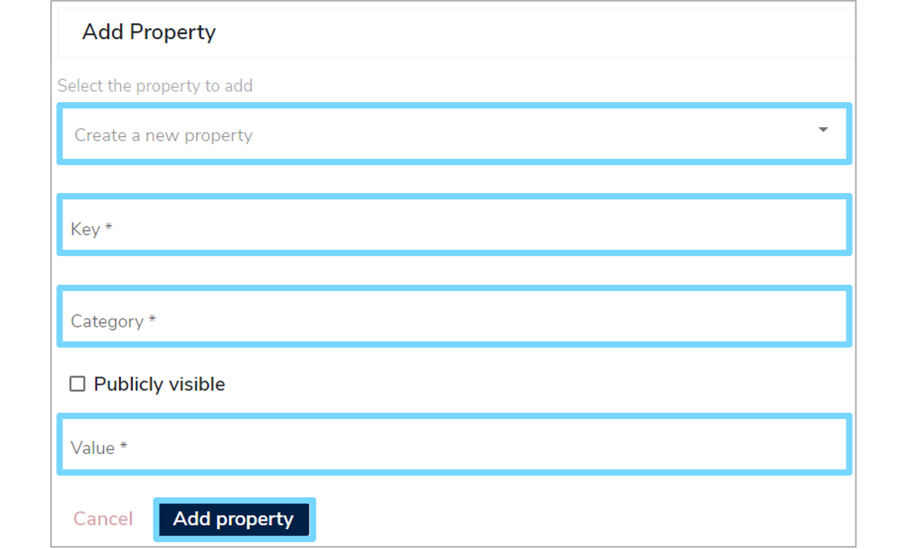 Add property form