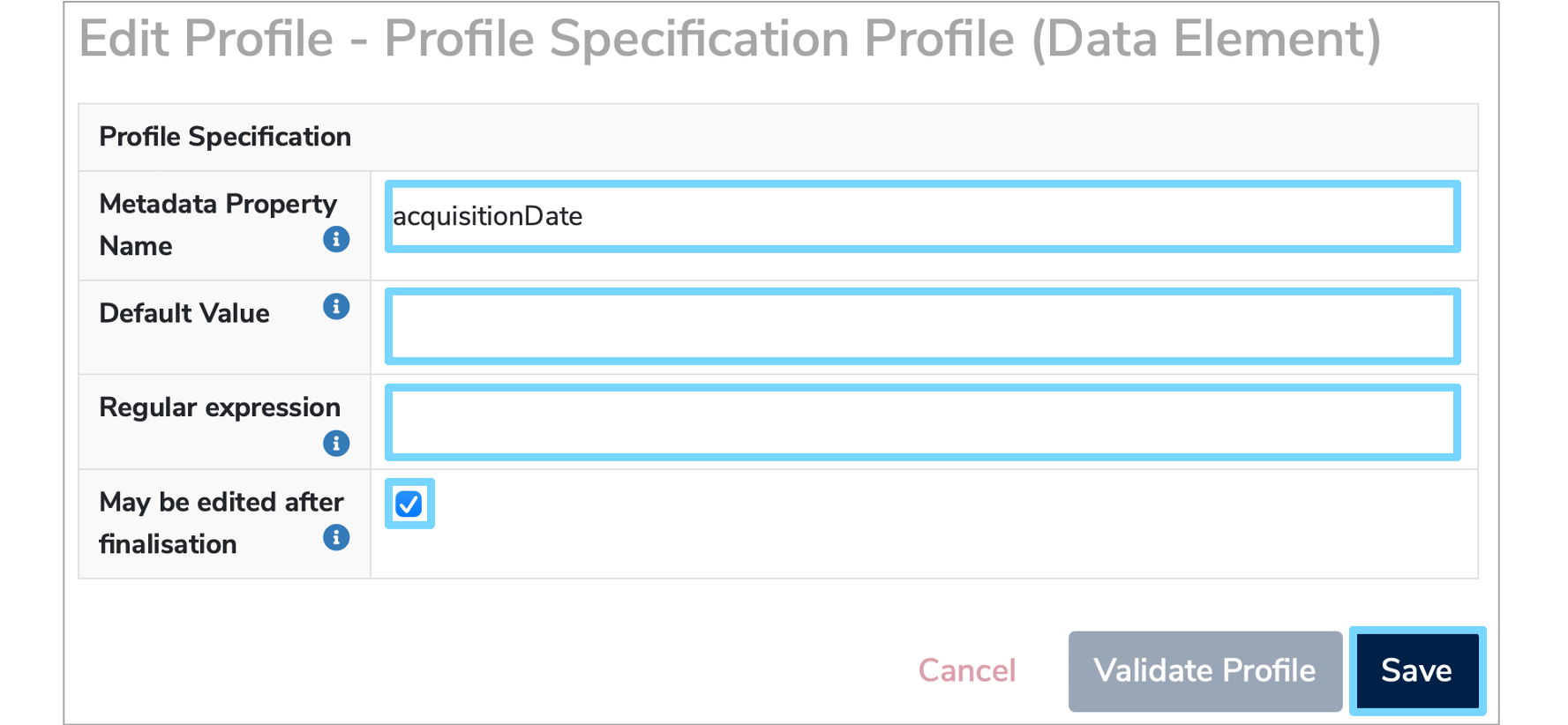 Customizing a data type
