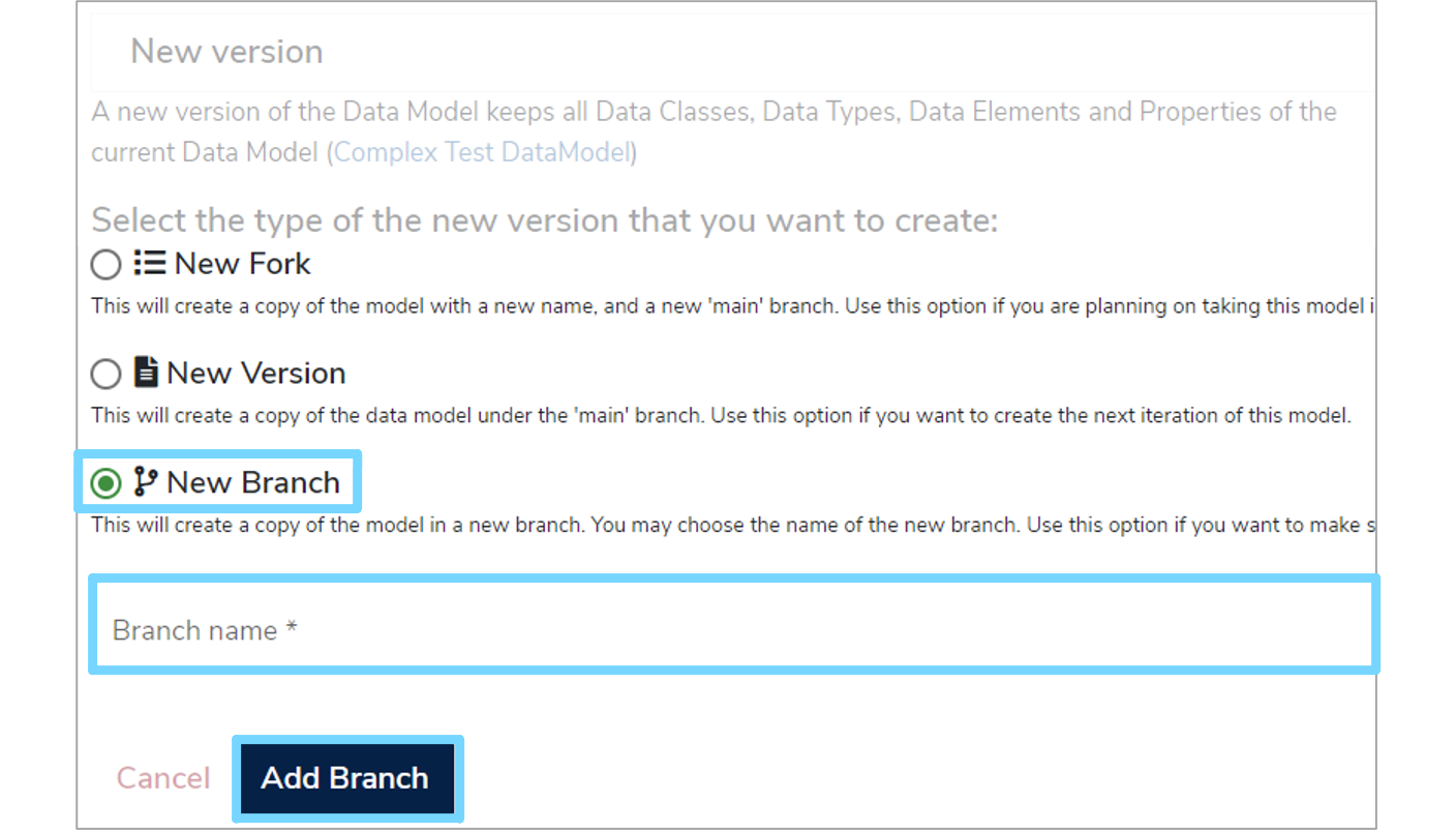 New version page